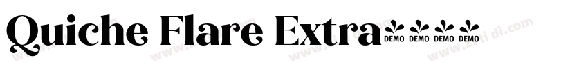 Quiche Flare Extra字体转换